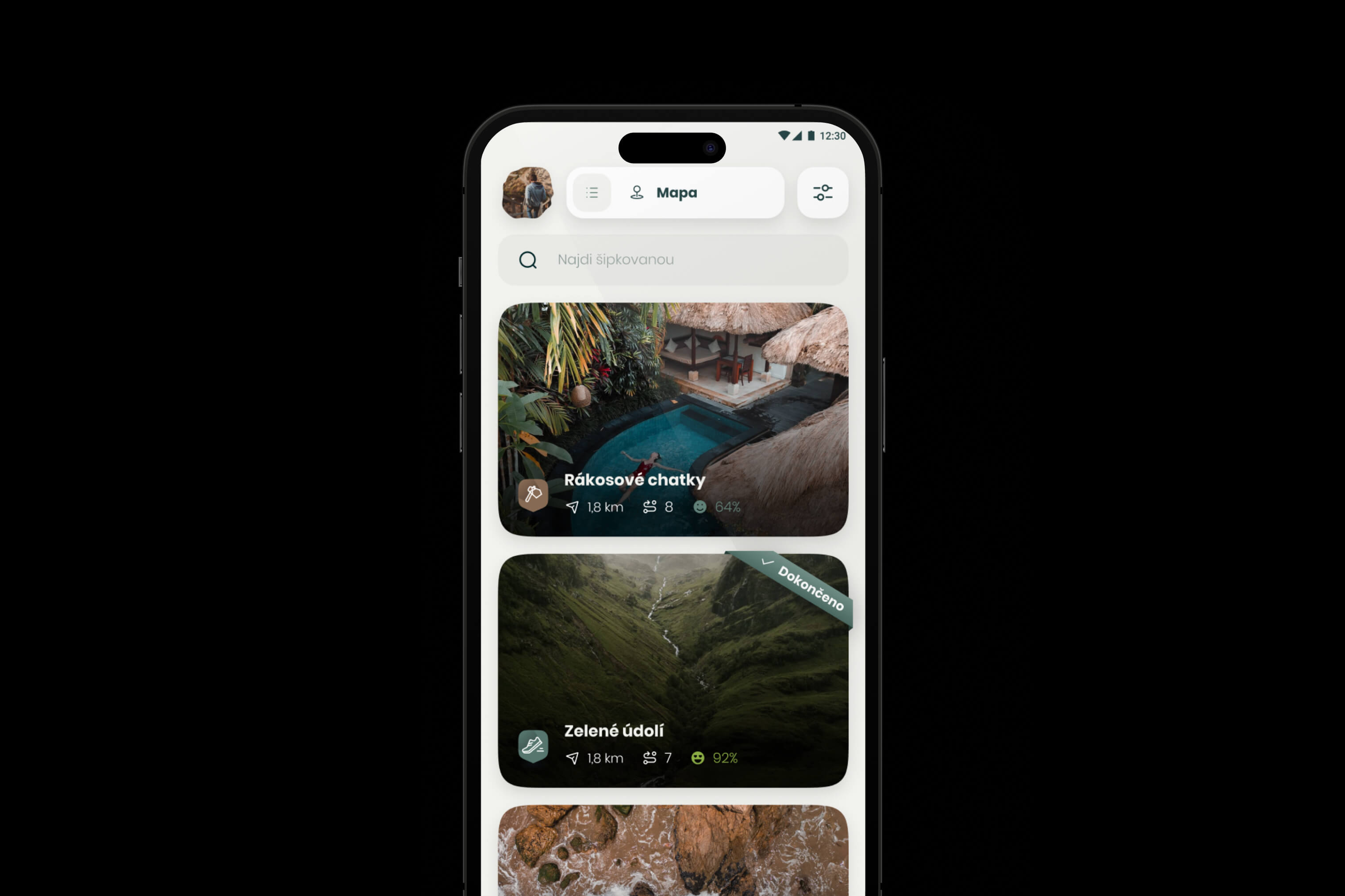 Around Us mobile app main