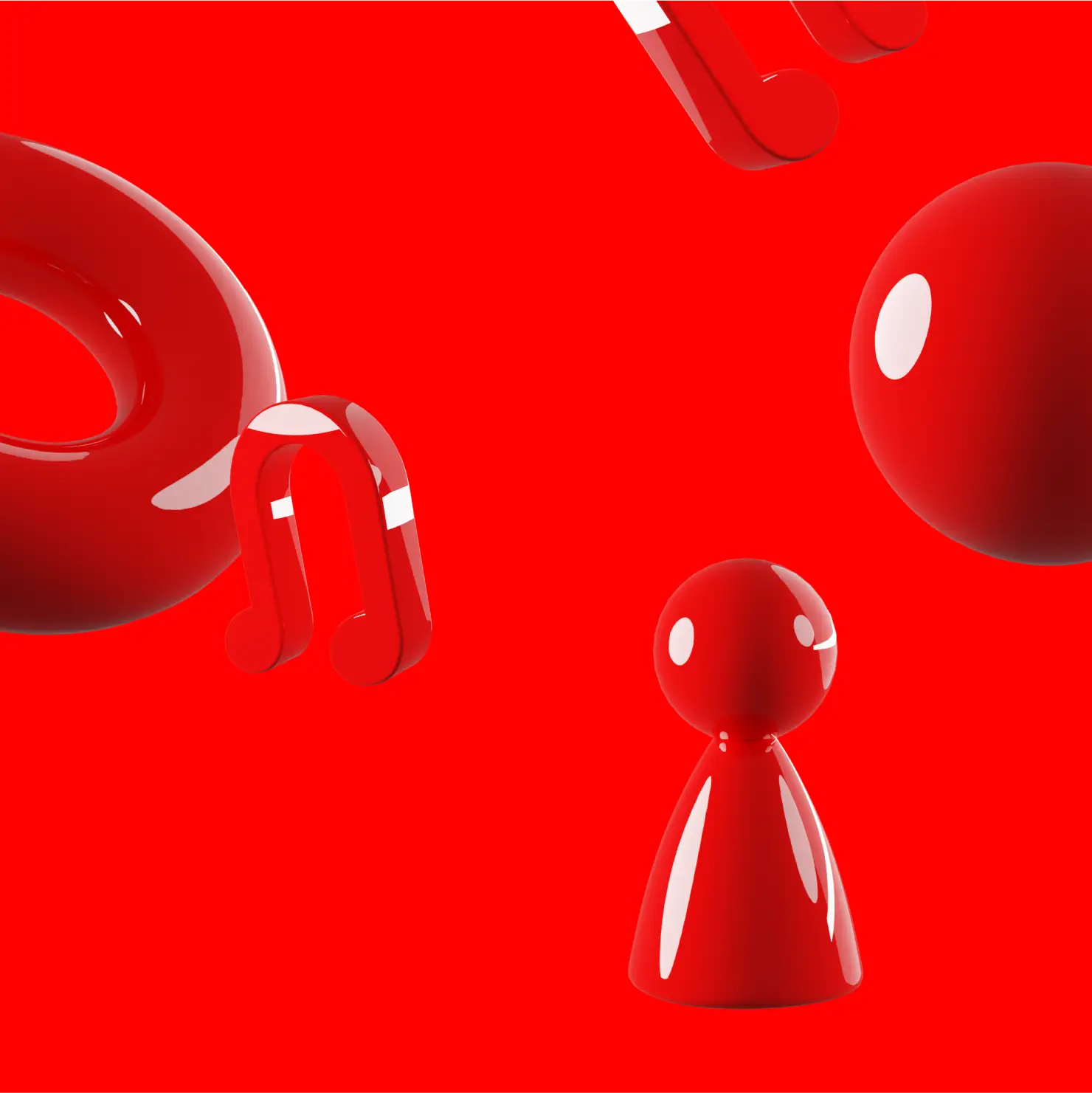 CAS 3D red icons